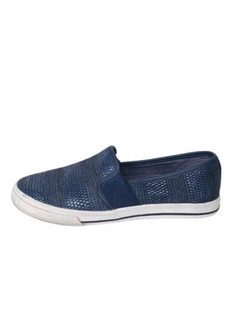 Ralph Lauren Sneakers Women's 6 Blue Woven Slip-on Casual Sporty Shoes